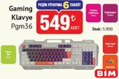POLOSMART GAMİNG OYUNCU KLAVYE PGM36 fiyat ve kampanya bilgisi